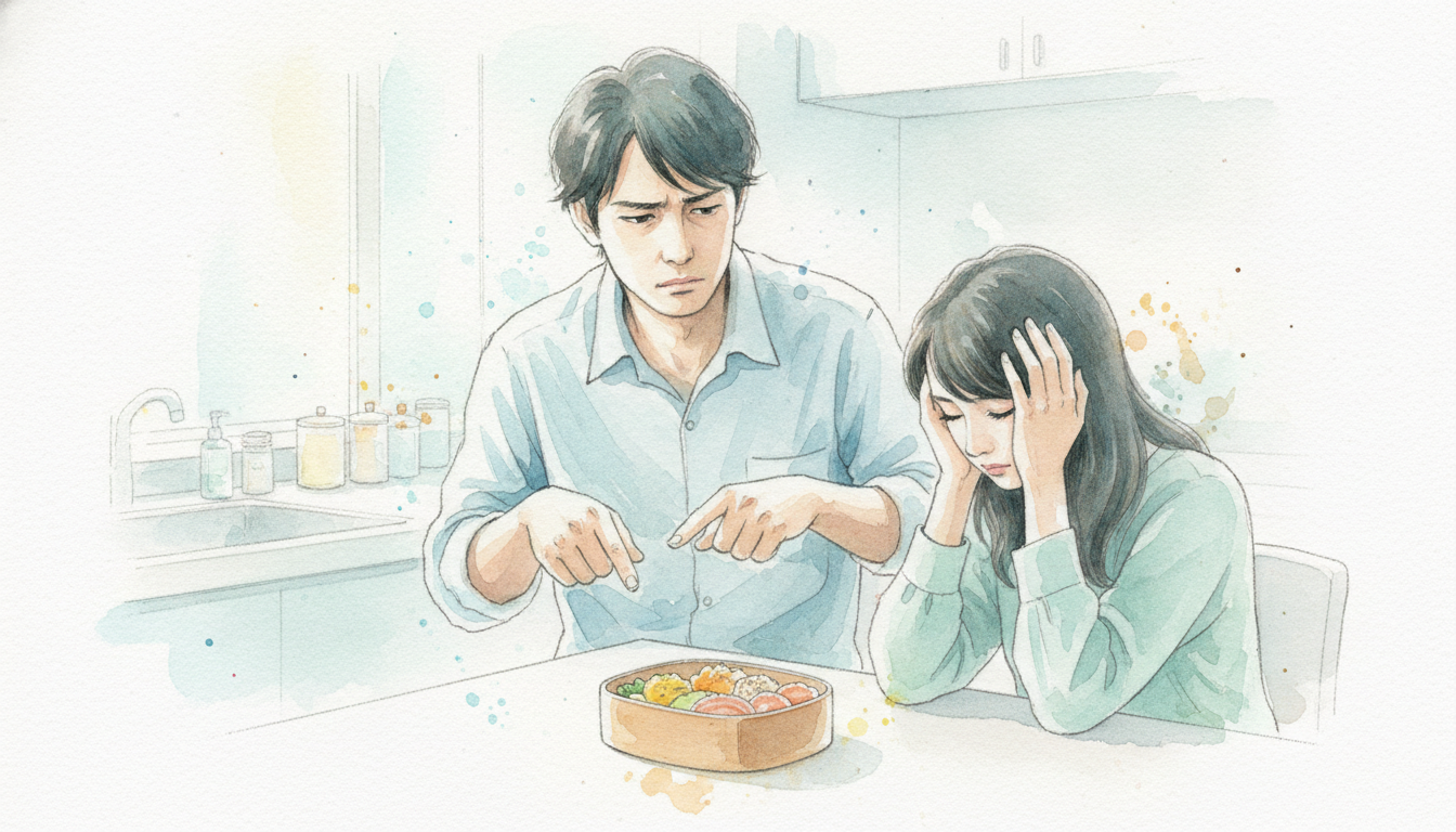 旦那が弁当の文句ばかり言うのはなぜ？離婚したいほど辛い時の男性心理と向き合い方