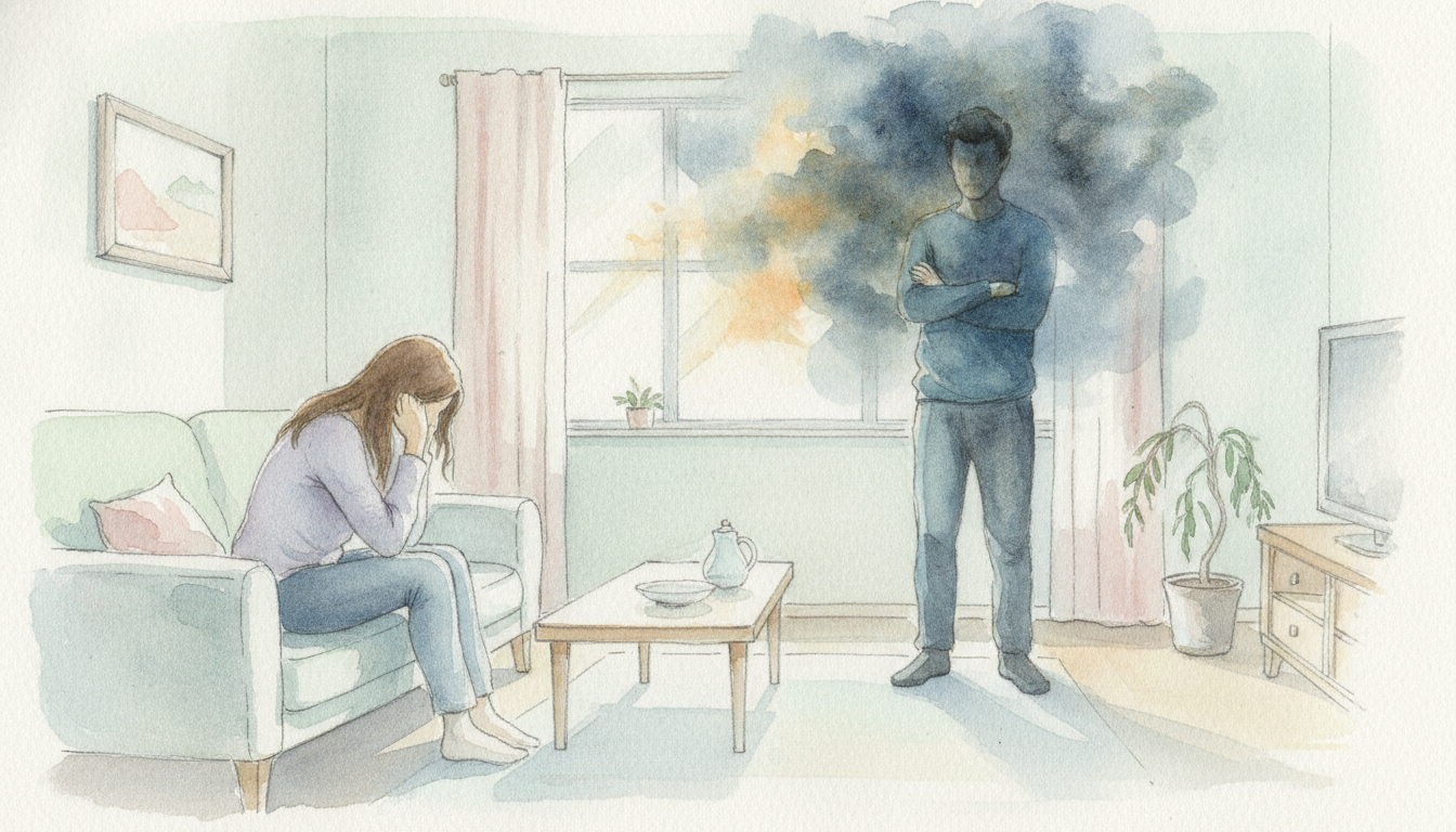 旦那がずっとイライラしてる家庭がつらい。夫の心理と心の安らぎを取り戻すための対処法